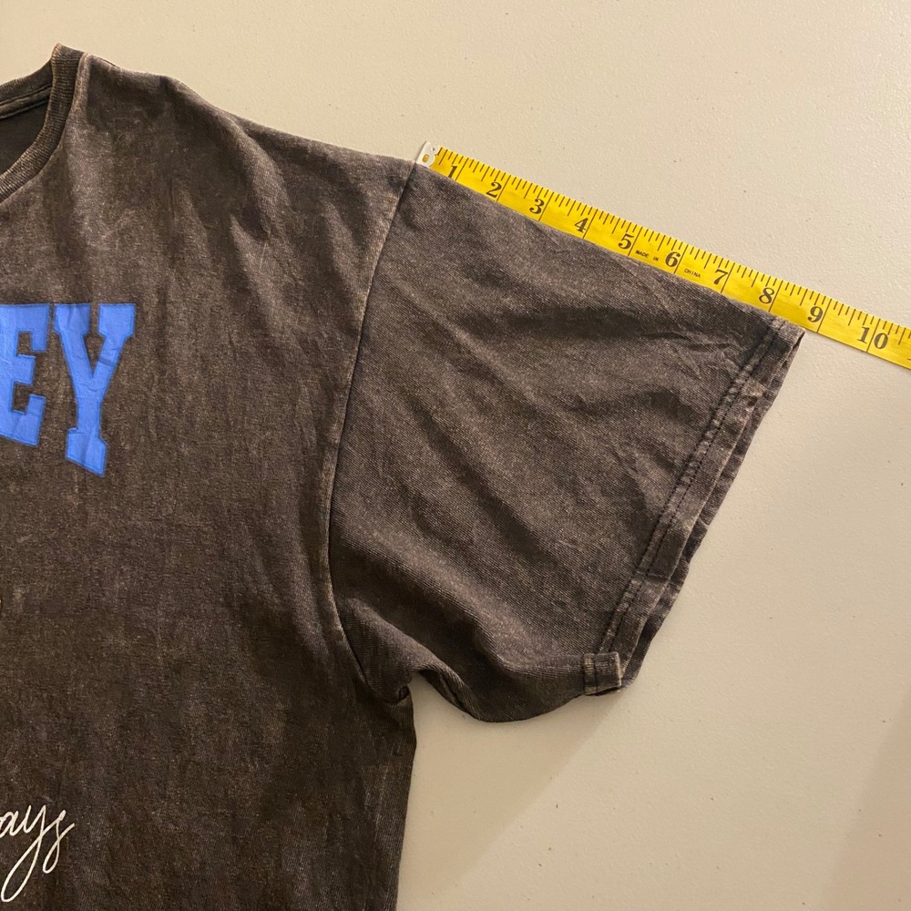 Whitney Houston Graphic T-Shirt XL "I Will Always Love You" Black Wash Slim Fit - Picture 10 of 11